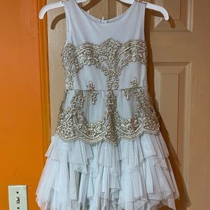 Beautiful gold and white dress